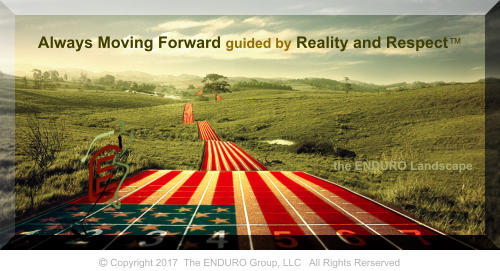 Always Moving Forward guided by Reality and Respect™            the ENDURO Landscape  Copyright 2017  The ENDURO Group, LLC   All Rights Rerserved